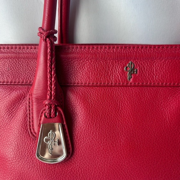 Cole Haan red leather tote bag - Picture 6 of 10